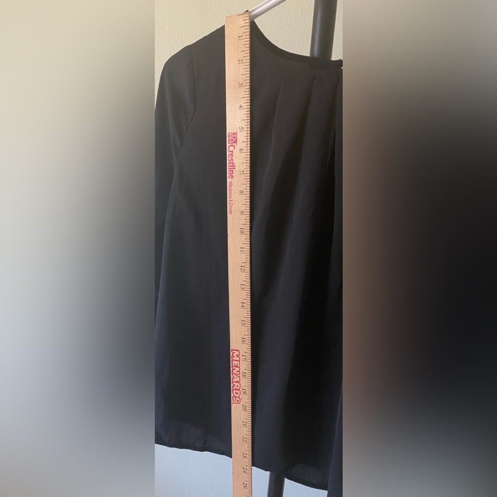 New, Forever21 long sleeve woven top, Size MEDIUM, Color BLACK - Picture 6 of 6